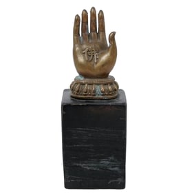 Chinese Bronze Statue of Buddha Hand
