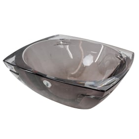 Waterford Smoked Crystal Metra Square Bowl