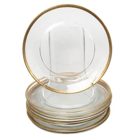 (8 Pc) Vintage Fostoria Glass Plates