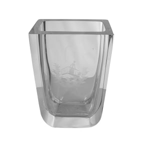 Orrefors Crystal "Romeo and Juliet" Vase