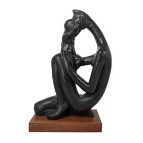 Austin Productions "Mother and Child" Abstract Sculpture