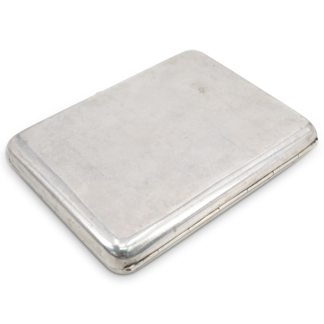 Soviet Silver Cigarette Case Moscow - 4