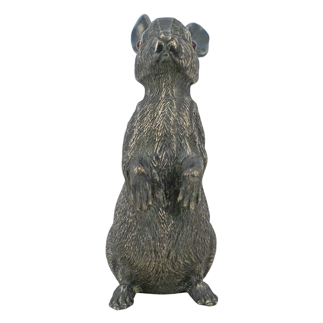 Russian Silver Rabbit Figurine - 2