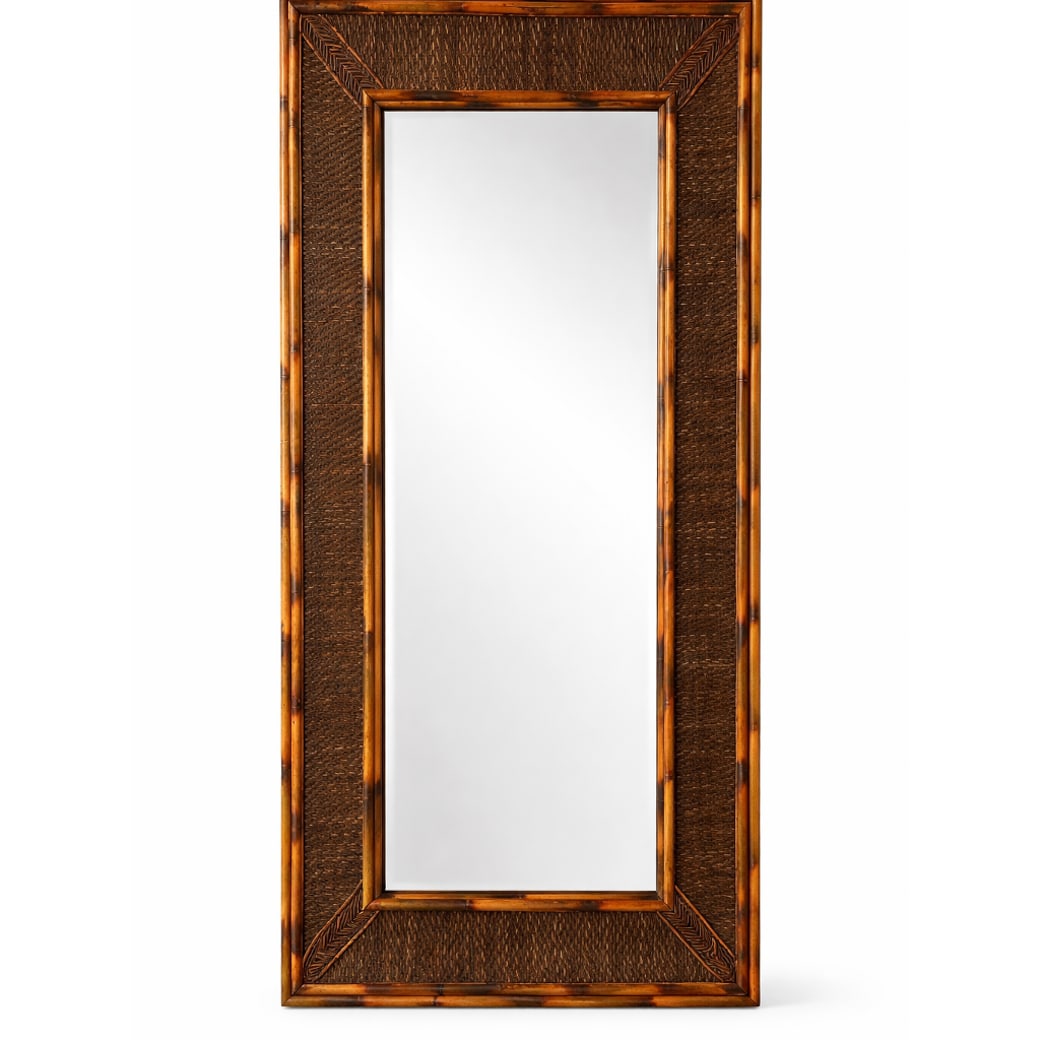 Ralph Lauren Style Woven Rattan Mirror: Ralph Lauren Style Woven Rattan Mirror