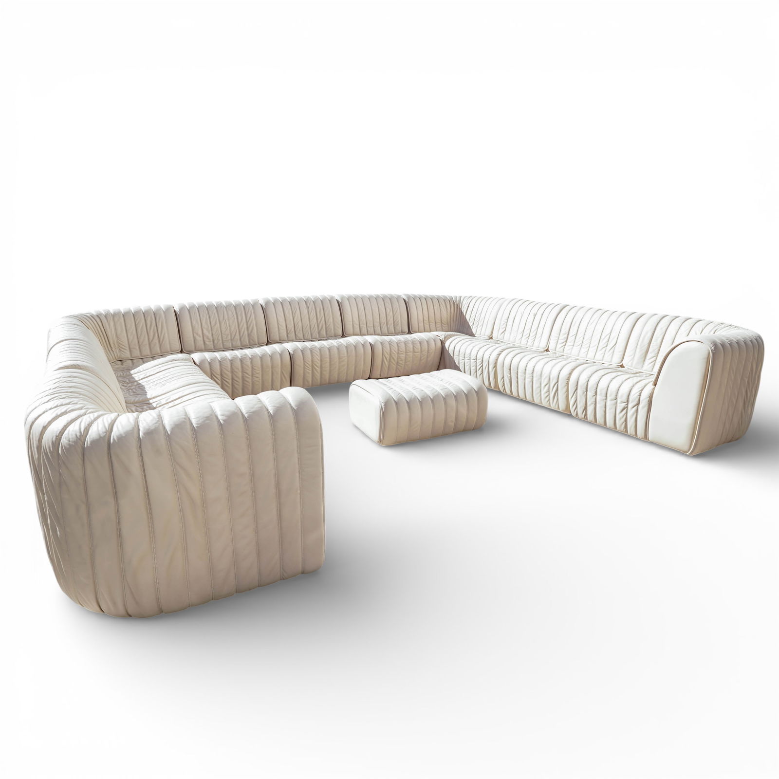 Large DeSede Sectional Leather Modular Sofa - 2