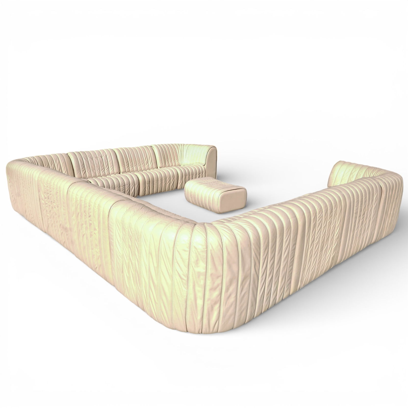 Large DeSede Sectional Leather Modular Sofa - 7