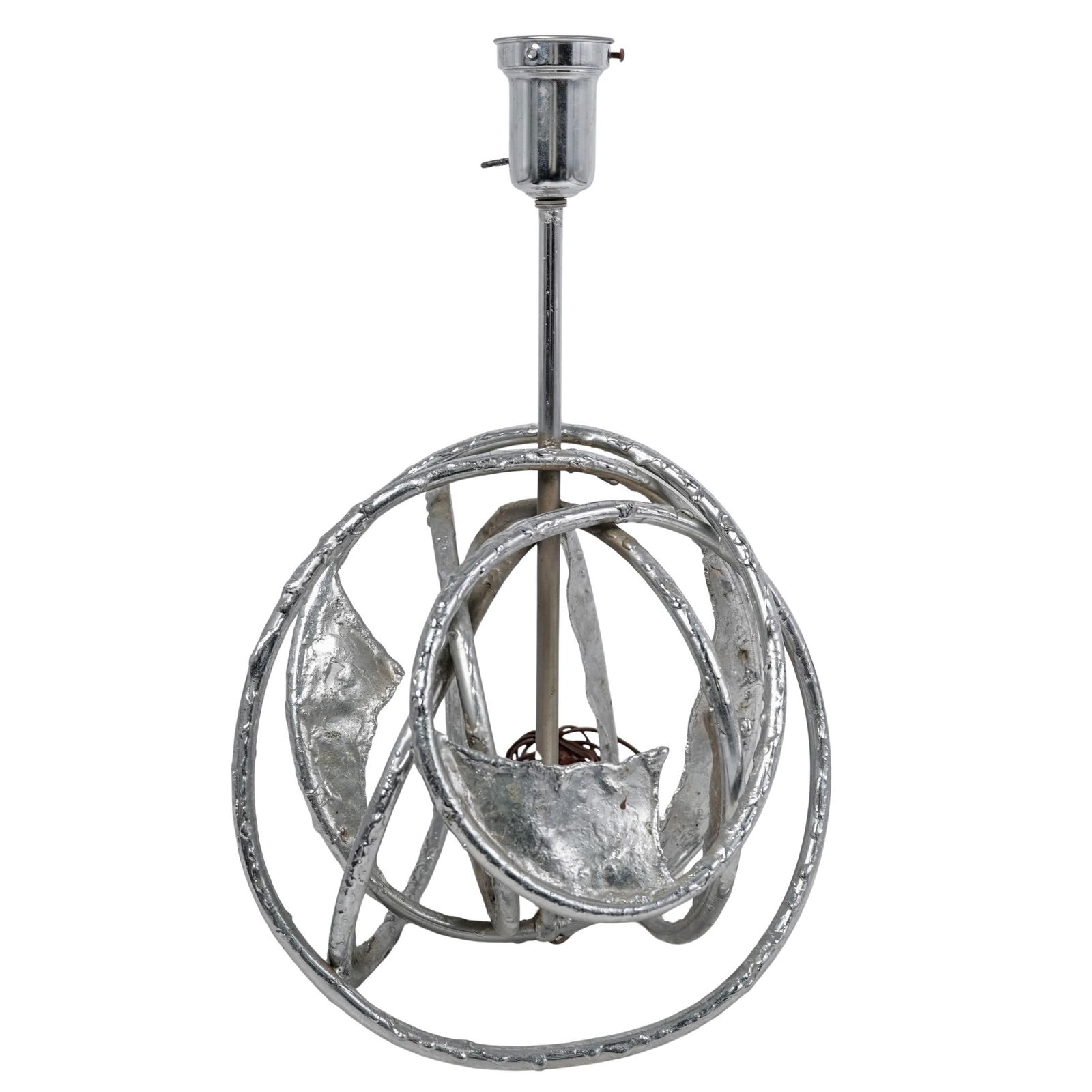 Marcello Fantoni Style Brutalist Chrome Lamp (1 of 6)