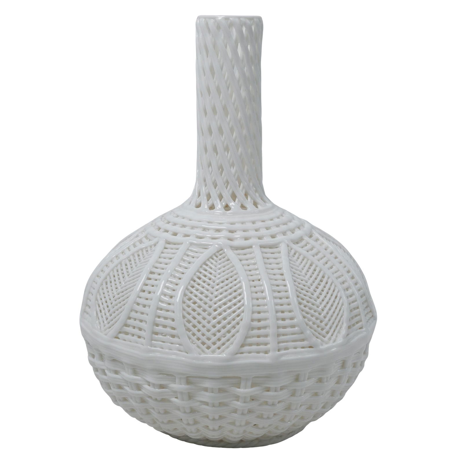 Chinese Dehua Latticework Porcelain Vase (1 of 4)