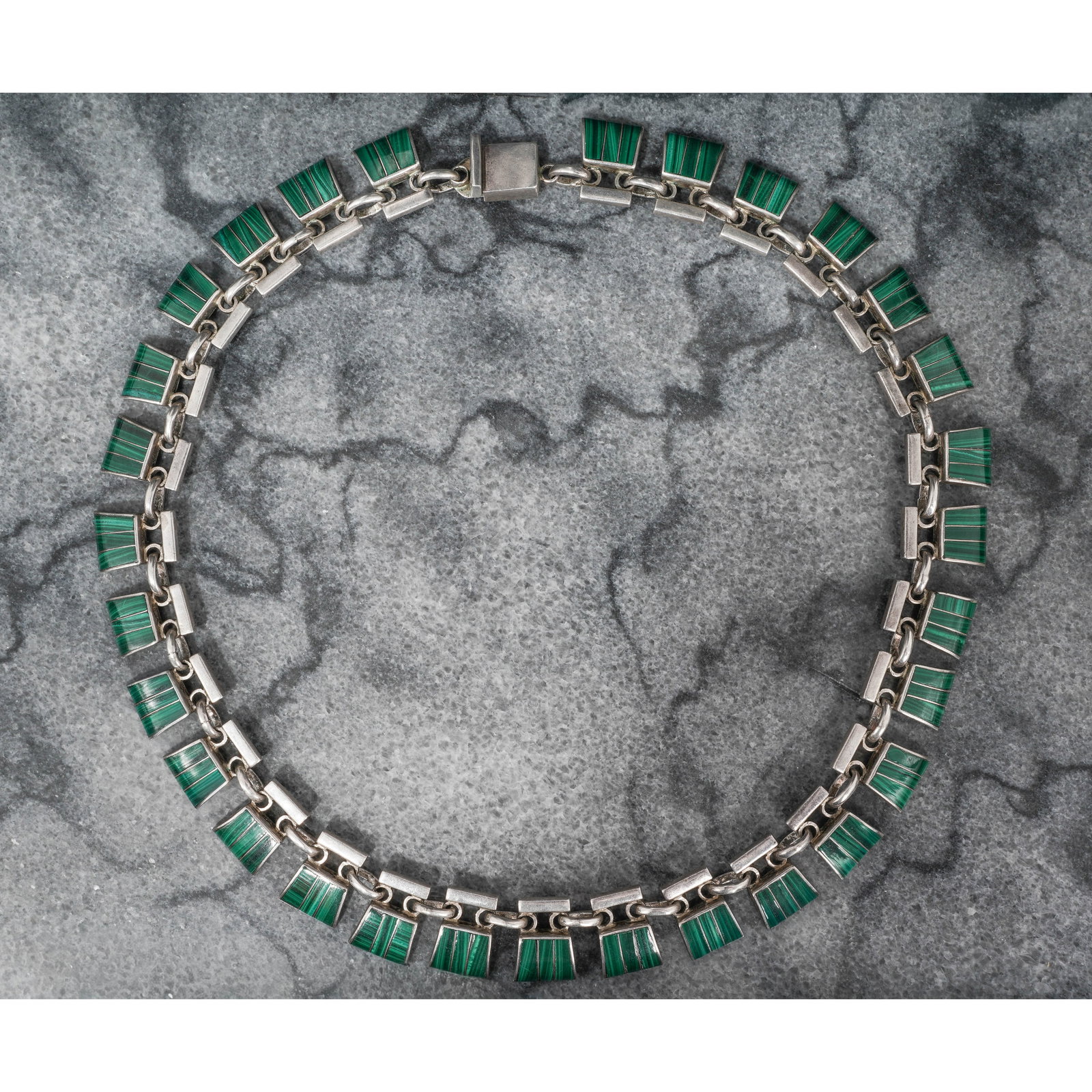Escorcia Sterling Silver & Malachite Necklace (1 of 8)