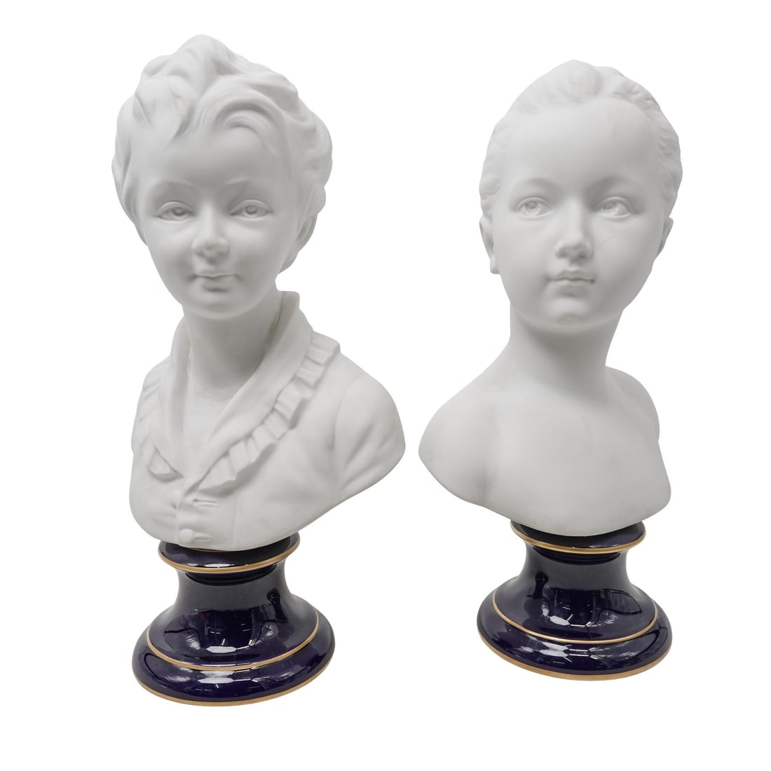 Pair Of Tharaud Limoges Bisque Porcelain Sculptures (1 of 6)
