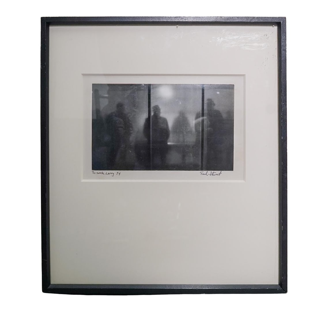 Frank Stewart (USA b. 1949) "Three Partitions" Silver Gelatin Print: Frank Stewart (USA b. 1949) "Three Partitions" Silver Gelatin Print1974, AmericanFrank Stewart (American, born 1949) silver gelatin print of his work "Three Partitions" originally completed in 1971. S