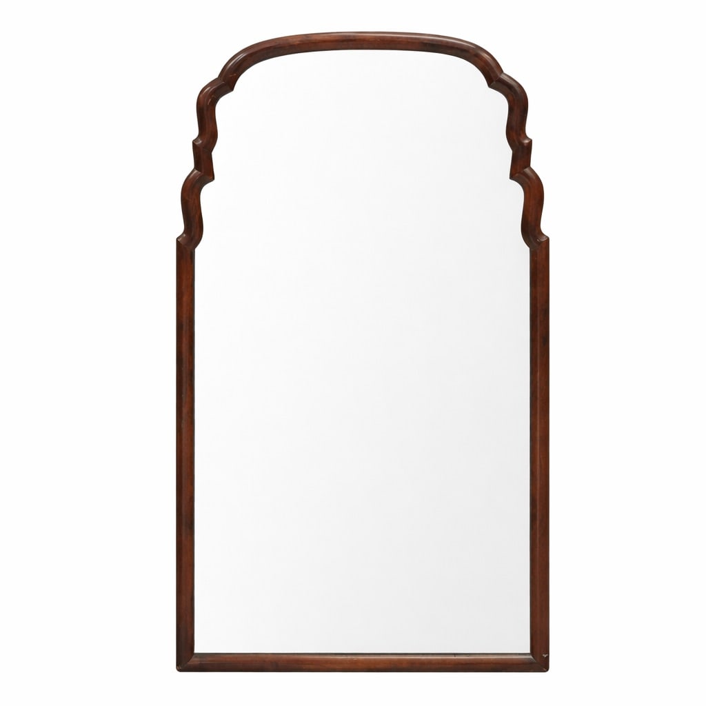 Antique Queen Anne Mahogany Mirror (1 of 3)