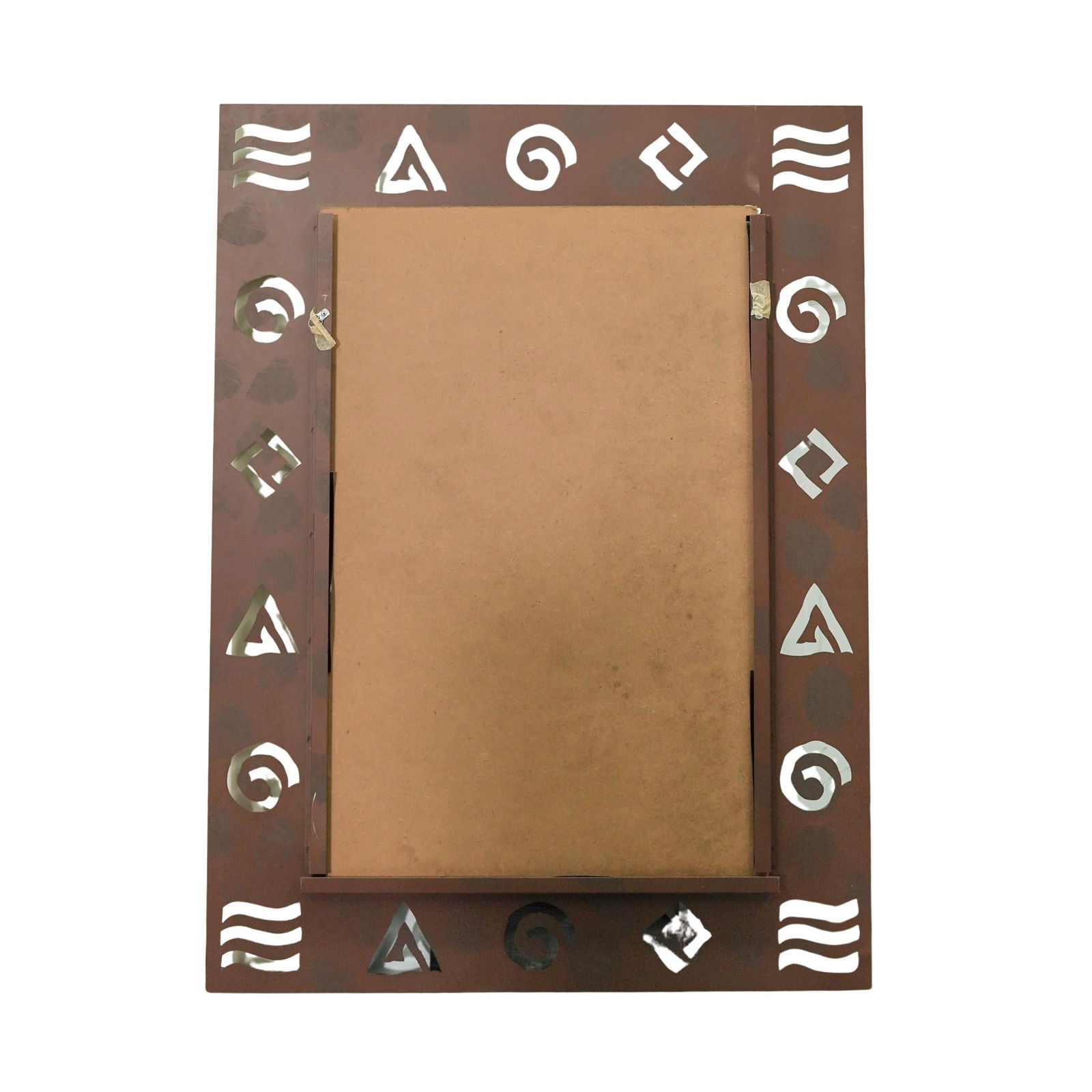 Vintage Openwork Metal Frame Wall Mirror - 3