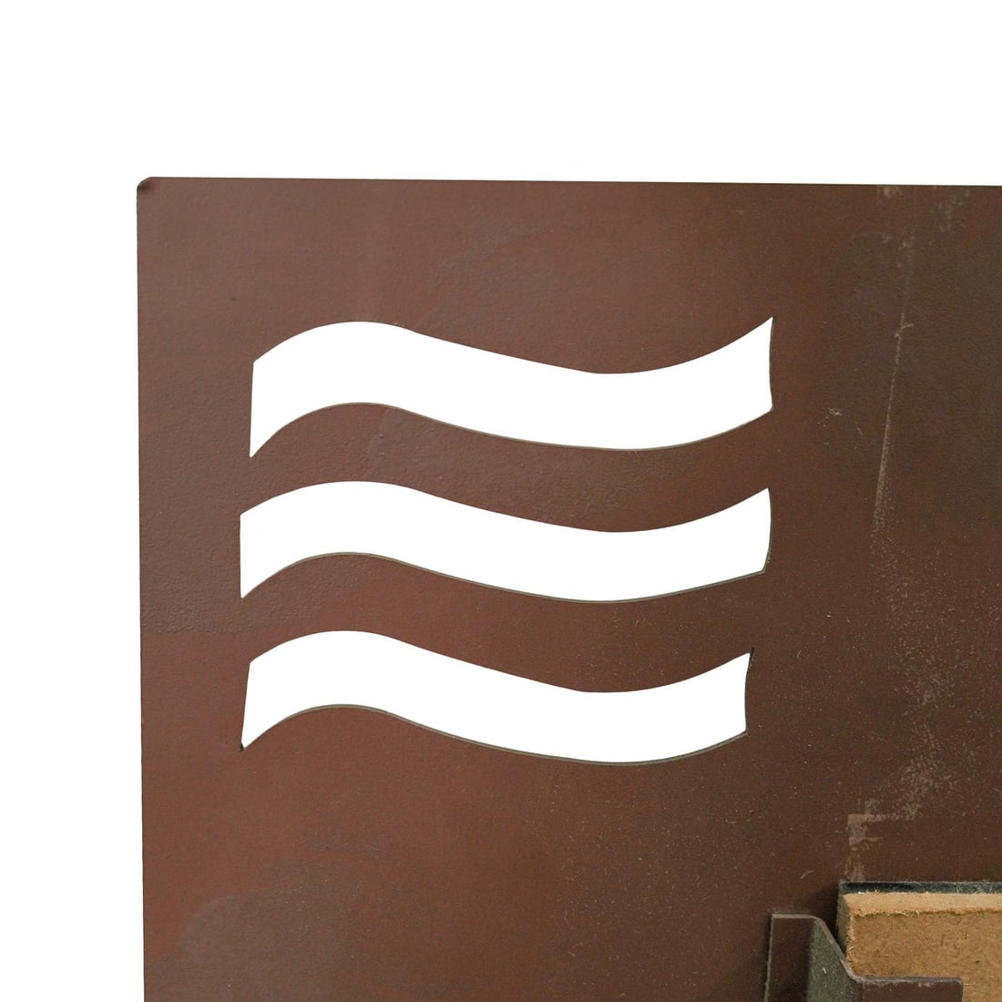 Vintage Openwork Metal Frame Wall Mirror - 4