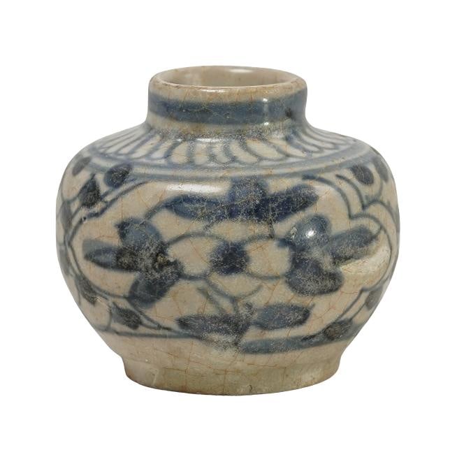 Miniature Chinese Ming Era Blue & White Porcelain Ginger Jar (1 of 2)