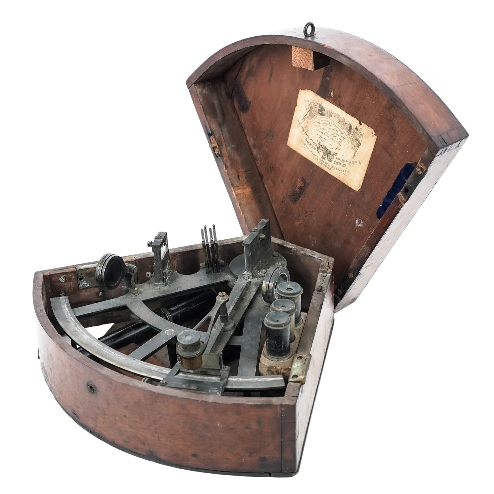 Antique J.D.Potter Brass Sextant Instrument (1 of 10)