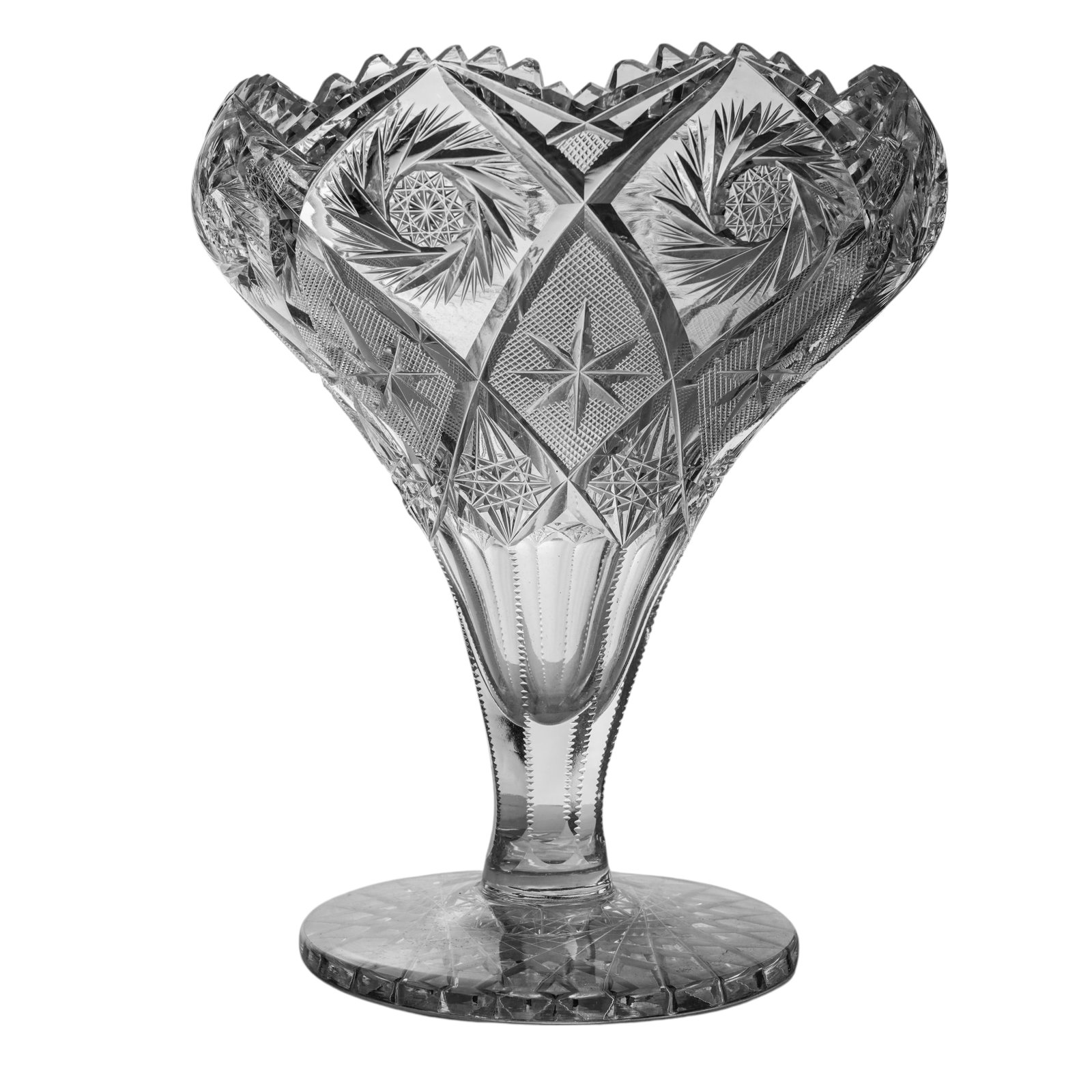 American Brilliant Cut Crystal Compote (1 of 5)