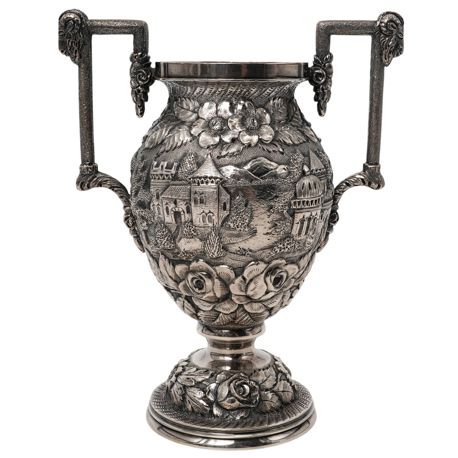 S. Kirk & Son Baltimore Sterling Silver "Castle" Vase (1 of 10)