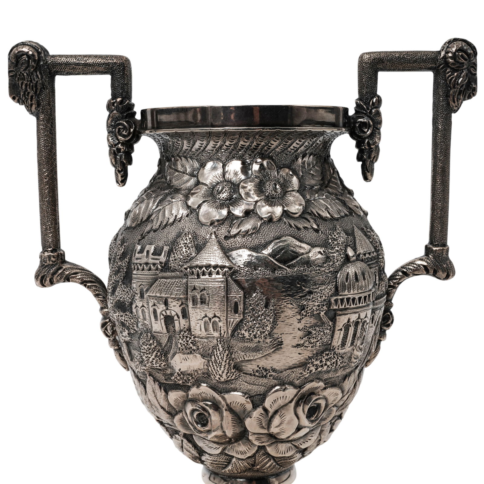 Schofield Sterling Silver "Castle" Vase - 2