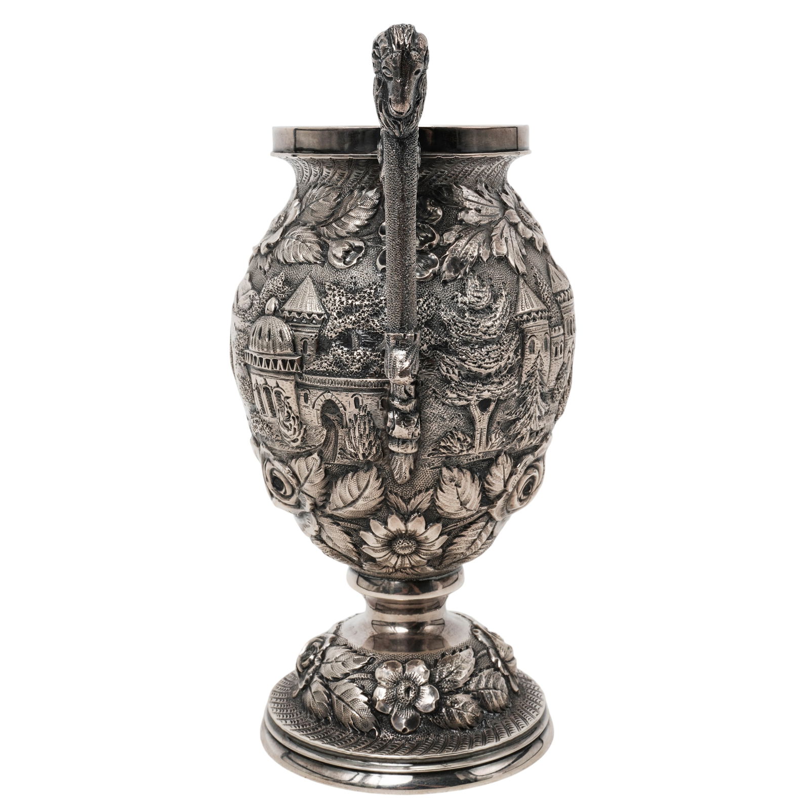 Schofield Sterling Silver "Castle" Vase - 5