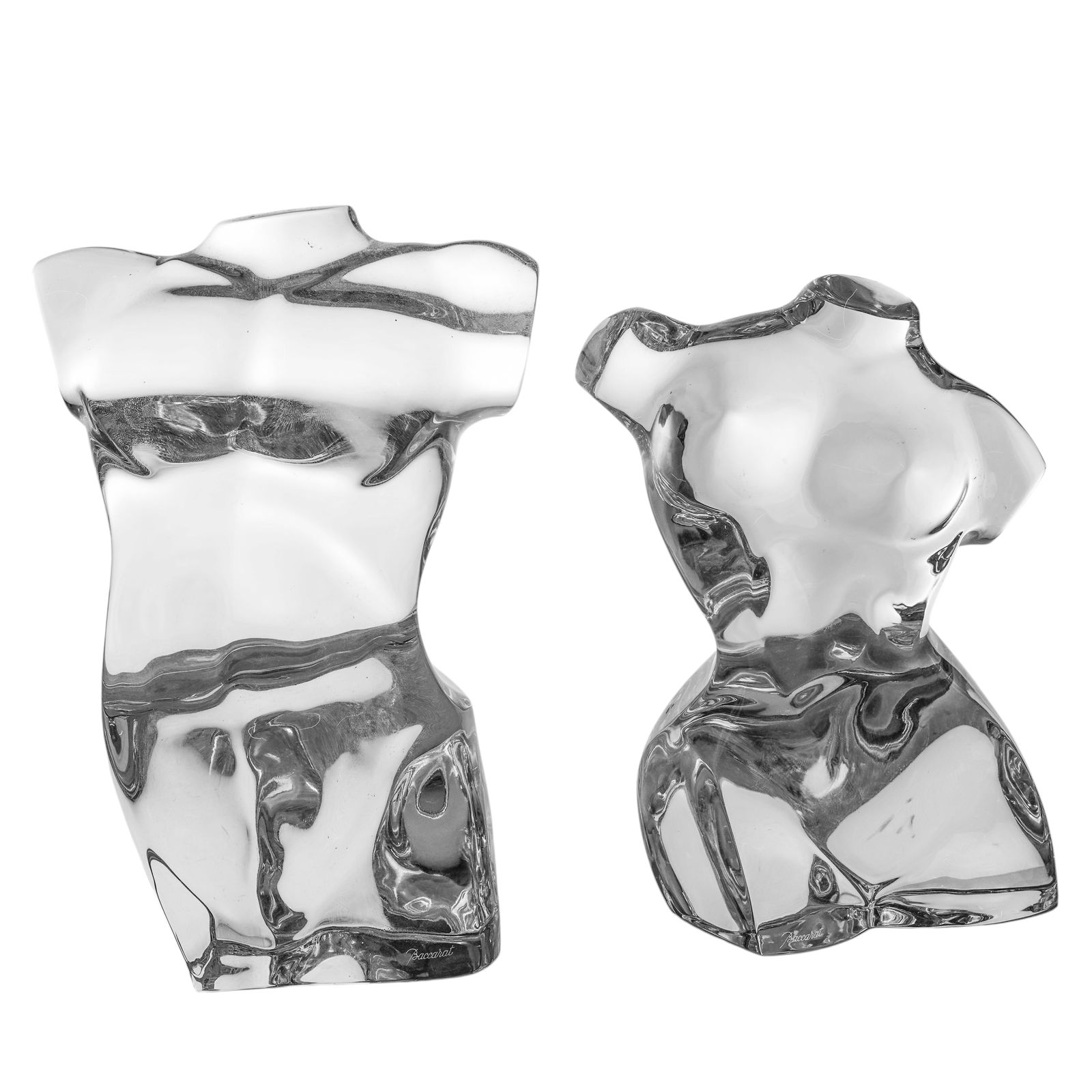 Pair Of Baccarat Crystal Male & Female Sculptures (1 of 10)