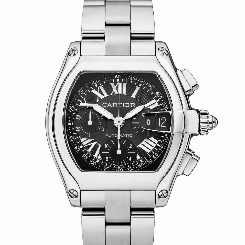 Cartier “Roadster" Stainless Steel Automatic Chronograph Watch REF#557613CE (1 of 8)