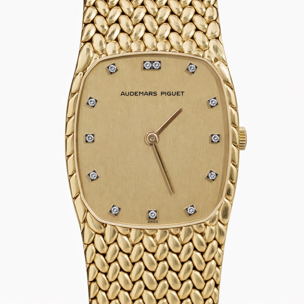 Vintage Audemars Piguet "Cobra" 18k Gold & Diamond Watch (1 of 14)