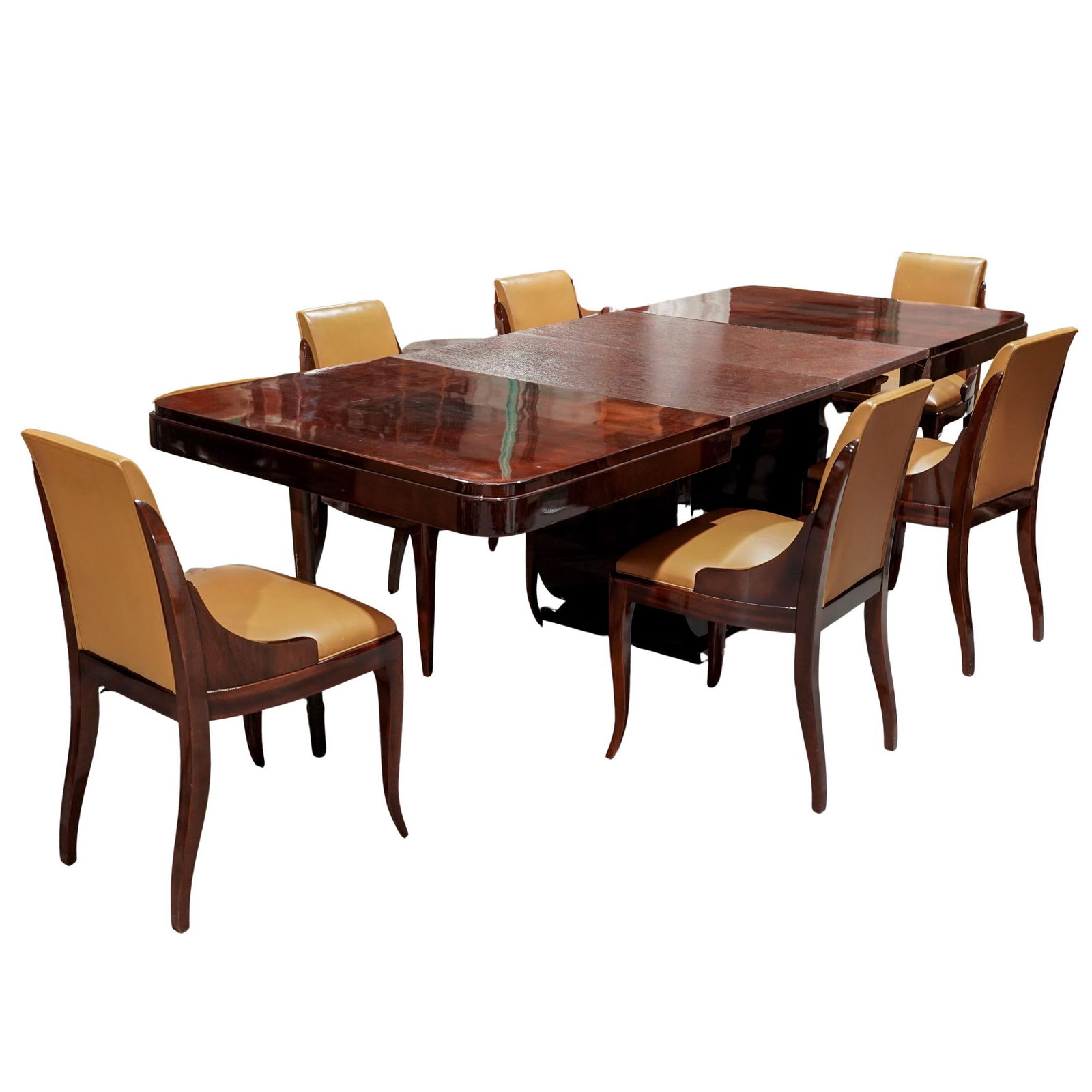 Art Deco Dining Table & Chairs Set (1 of 8)