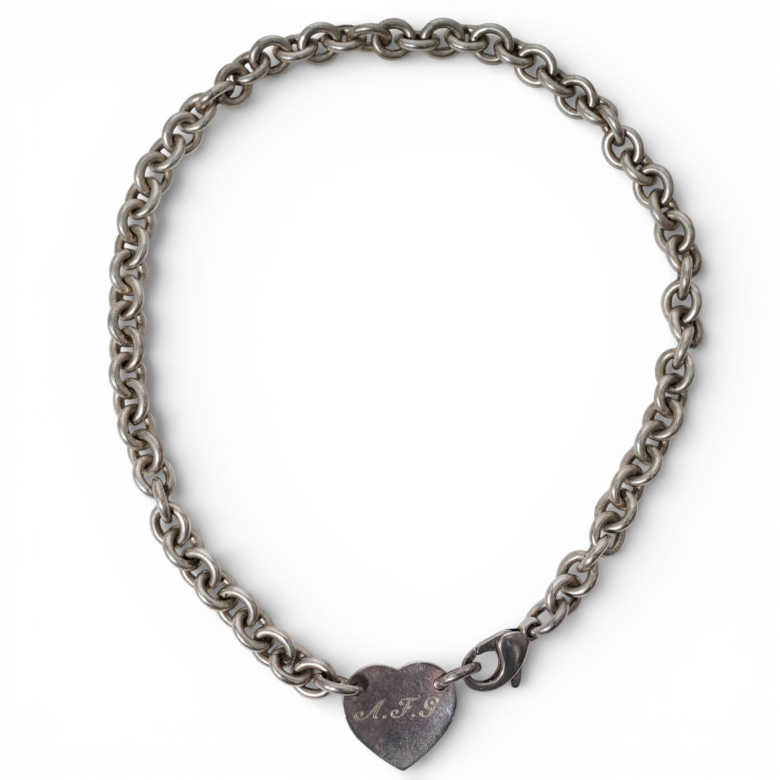 Tiffany & Co. Sterling Silver “Please Return to Tiffany" Heart Tag Choker (1 of 7)