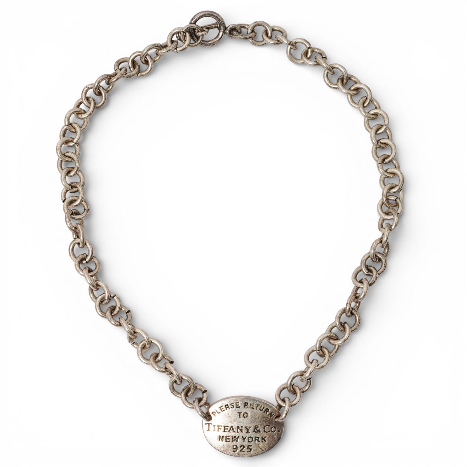 Tiffany & Co. Sterling Silver “Please Return to Tiffany" Toggle Necklace (1 of 10)