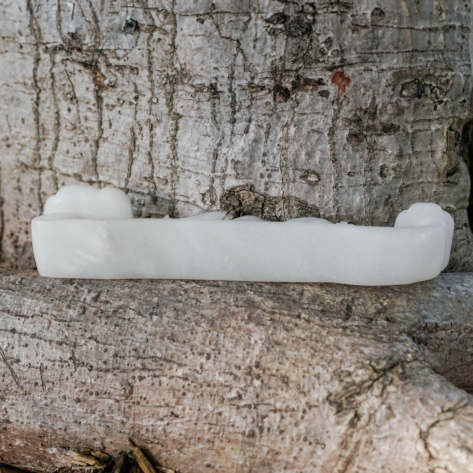 Chinese White Jade Ruyi Scepter - 2