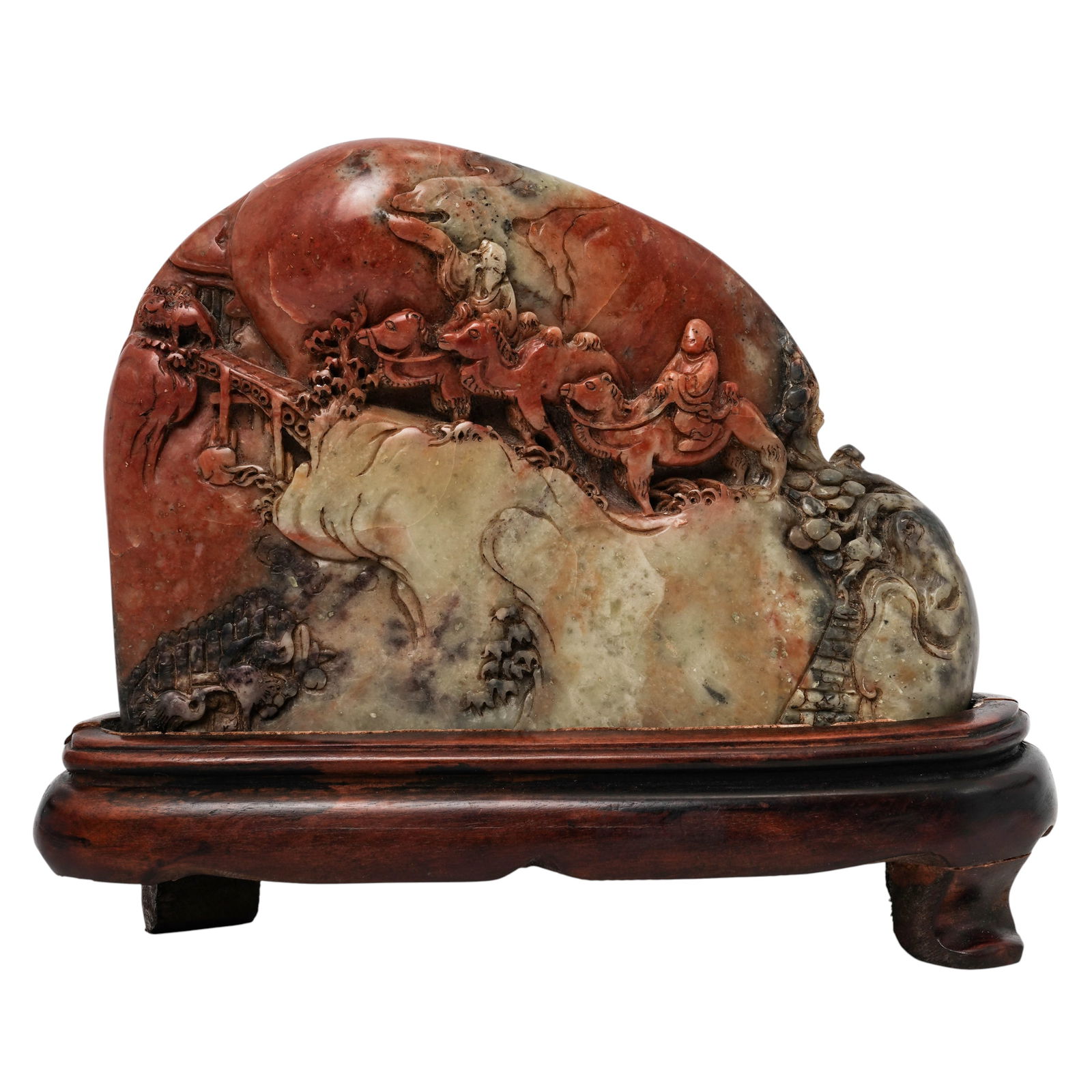 Chinese Shoushan Stone Mountain Landscape Carving (1 of 9)