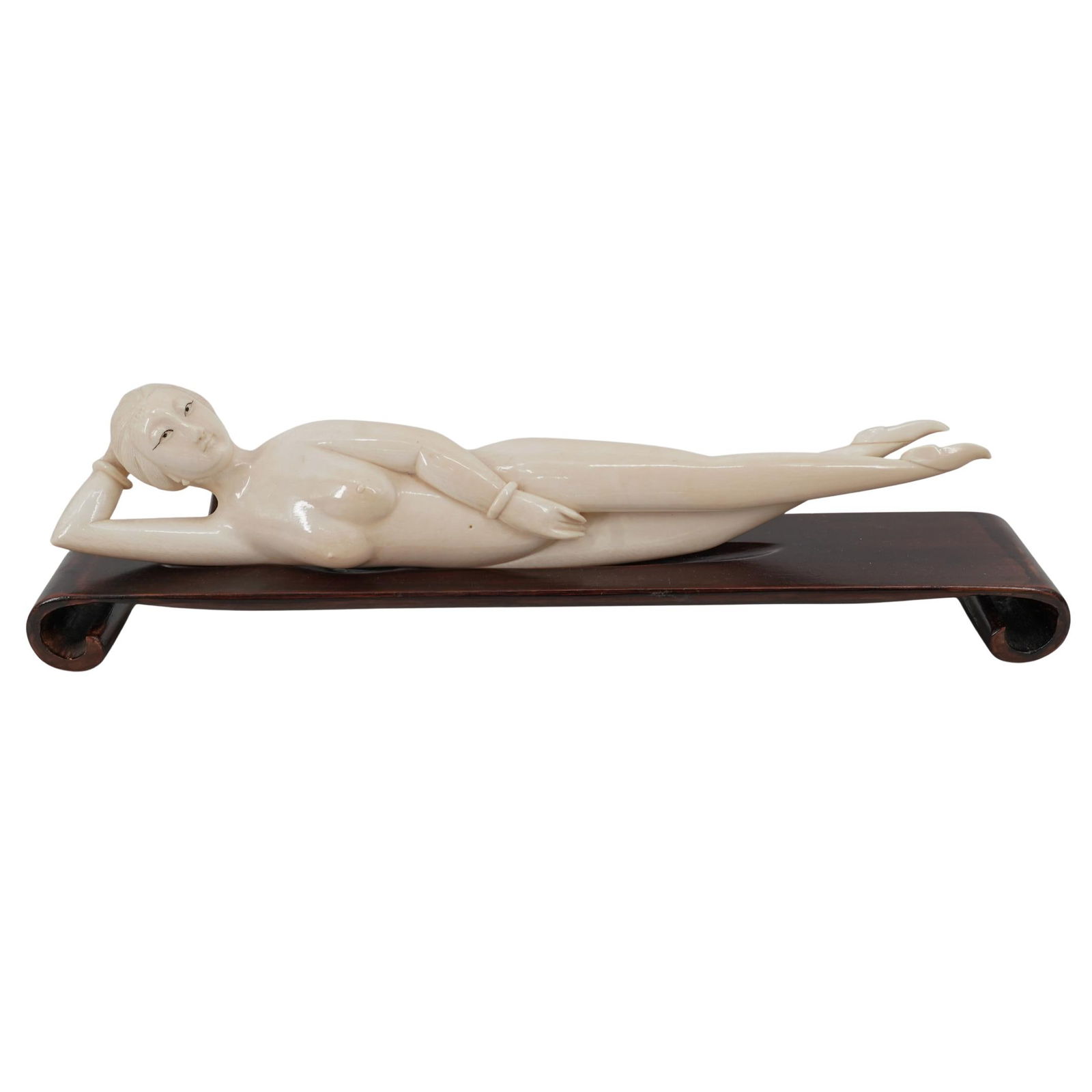 Chinese Qing "Doctor's Lady" Carved Bone Figure: Chinese Qing "Doctor's Lady" Carved Bone Figure Late 19th to Early 20th Cent., Chinese Antique Qing Chinese hand-carved bone "doctor's lady", or medical doll figurine, depicting a nude female figure