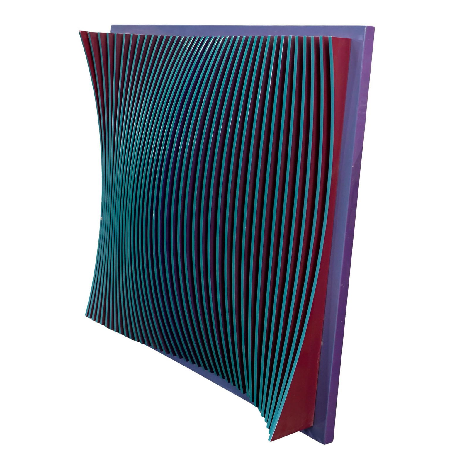 Danny Esquenazi (b. 1975, Columbian) Geometric Abstraction Wood Art: Danny Esquenazi (b. 1975, Columbian) Geometric Abstraction Wood Art 2011, Columbian Danny Esquenazi (born 1975, Columbian) geometric abstraction wood art. Signed and dated 2011 on back. W 39.25" H