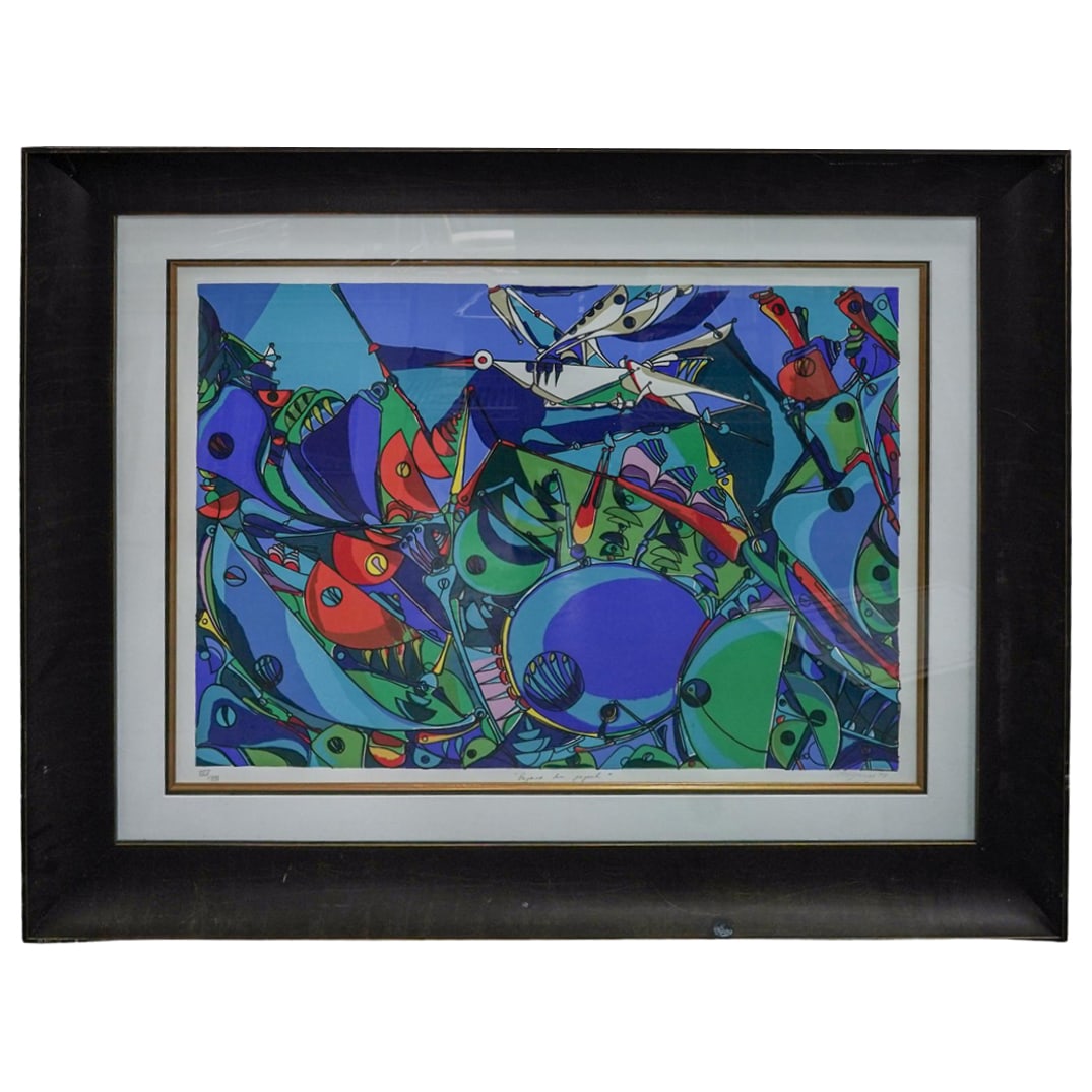 Jose Maria Mijares (Cuban 1921-2004) Abstract Color Lithograph (1 of 7)