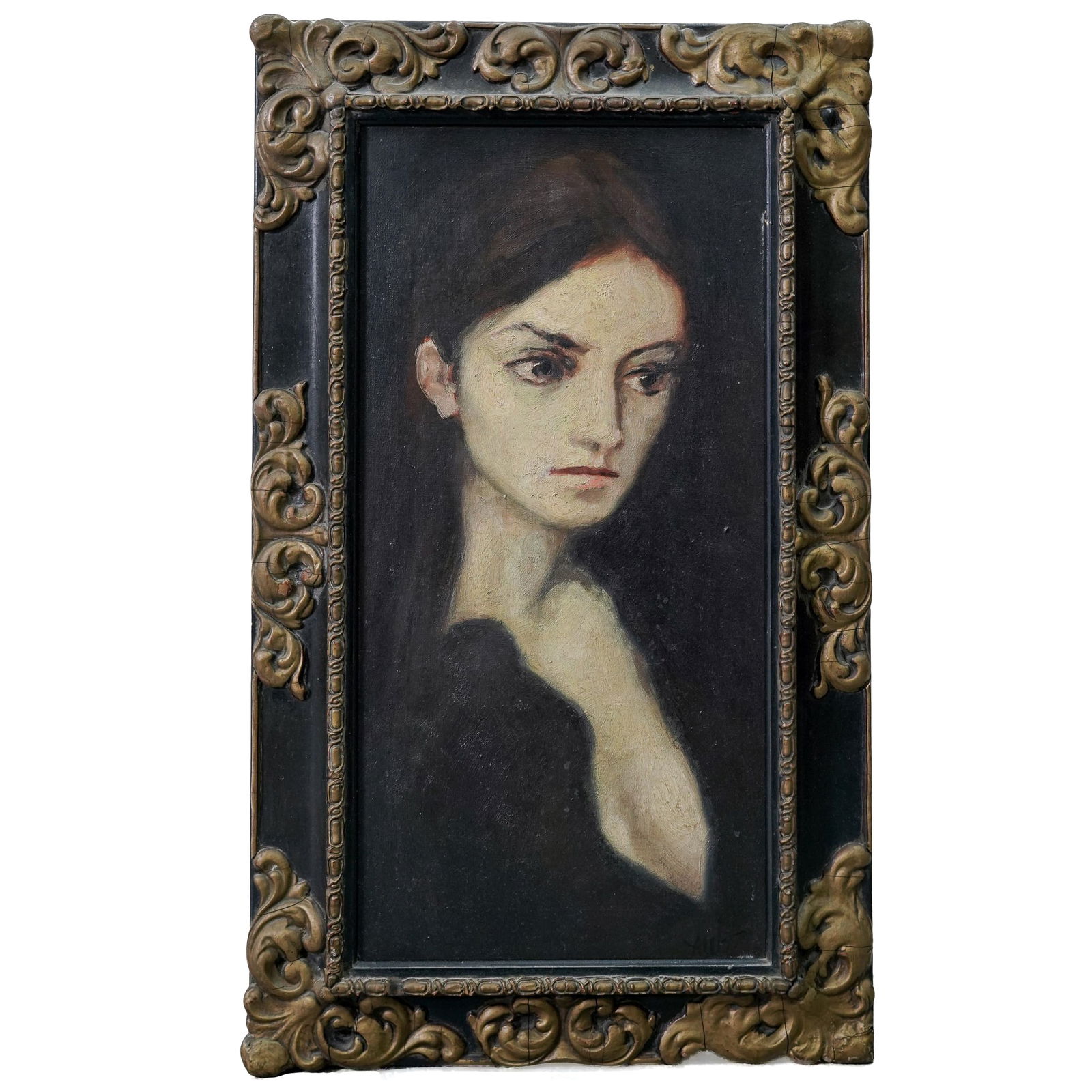 Luis Eduardo Aute (1943-2020) "Mourning" Oil Painting (1 of 5)