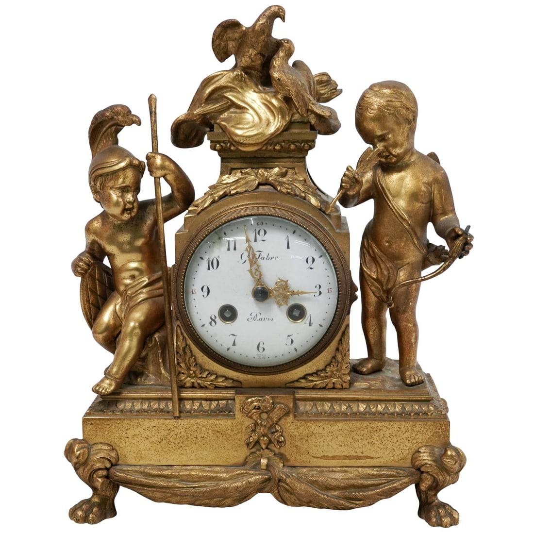19th Cent. Japy Freres & G. Fabre "Guerre Et La Paix" Mantel Clock (1 of 12)