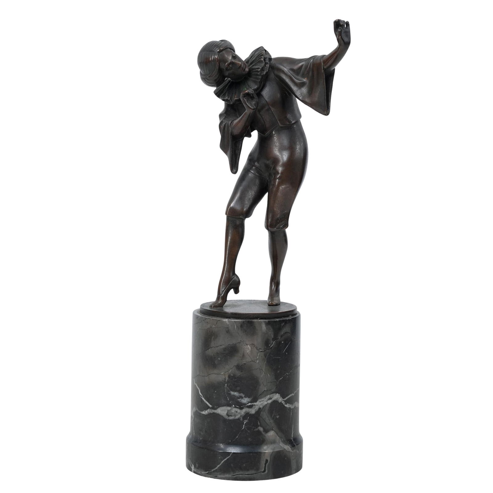 After Wilhelm Krieger Bronze Pierrot Sculpture (1 of 7)