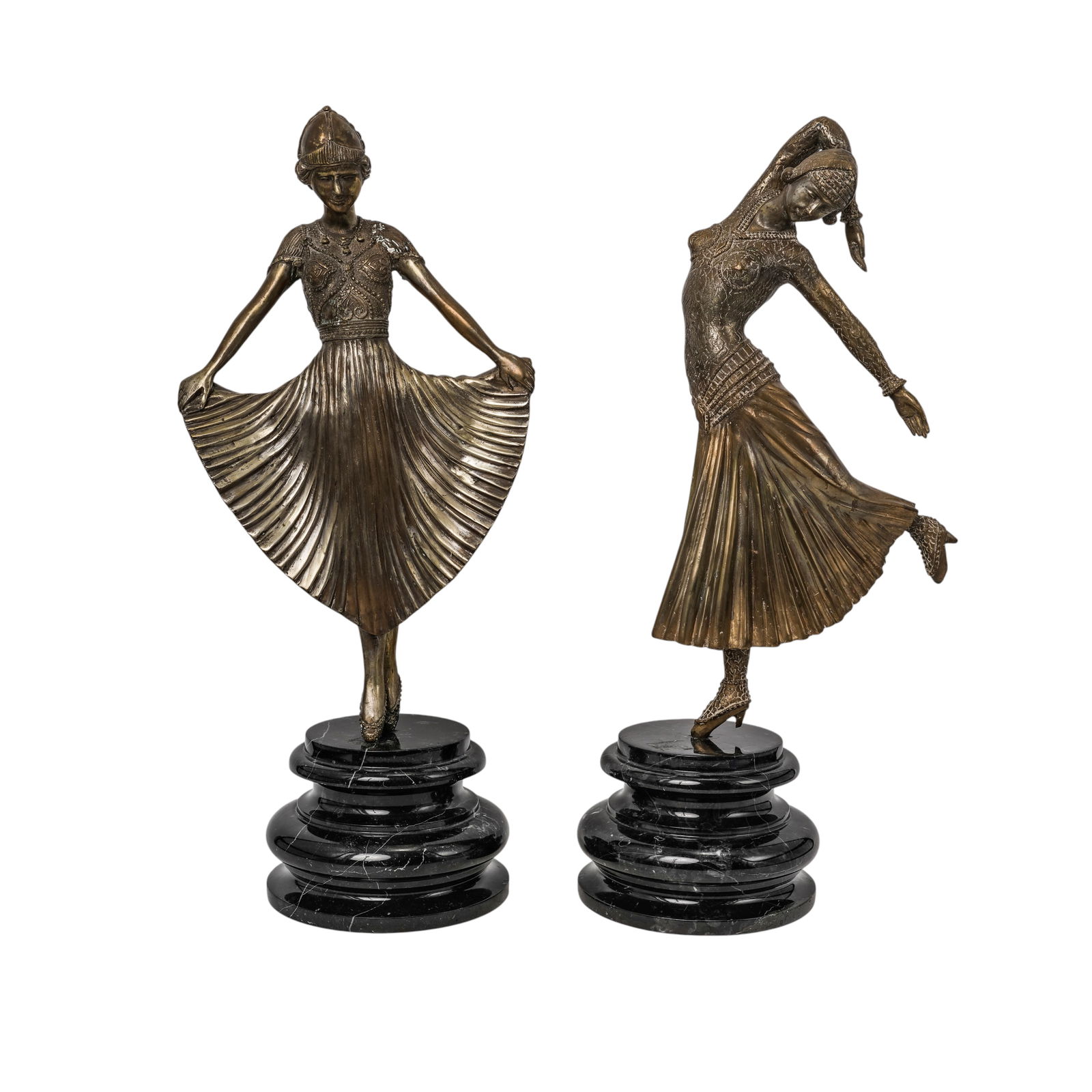 Pair After Demetre Chiparus Art Deco Dancers (1 of 7)
