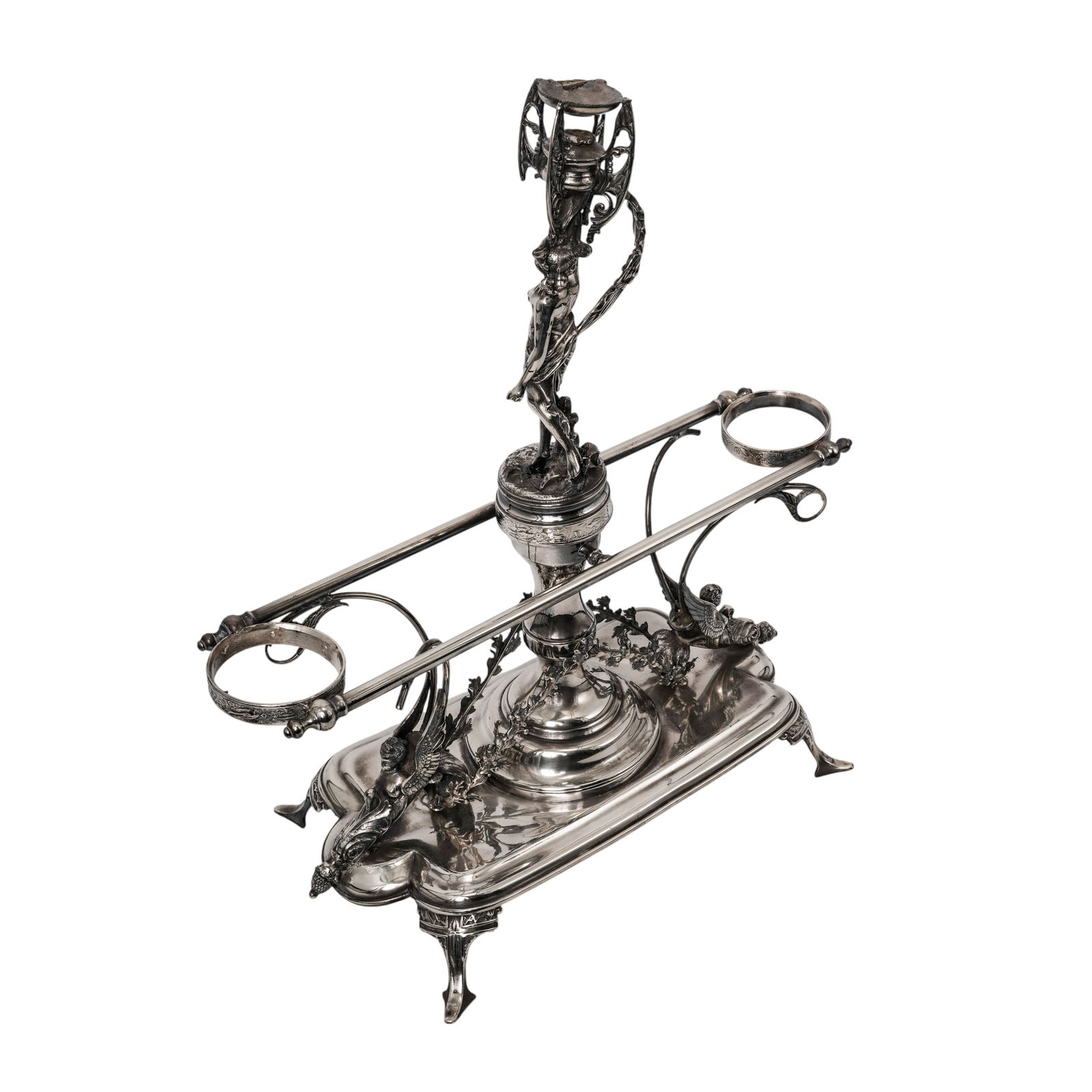 Victorian Wilcox Silver-Plate Co. Figural Epergne (1 of 10)