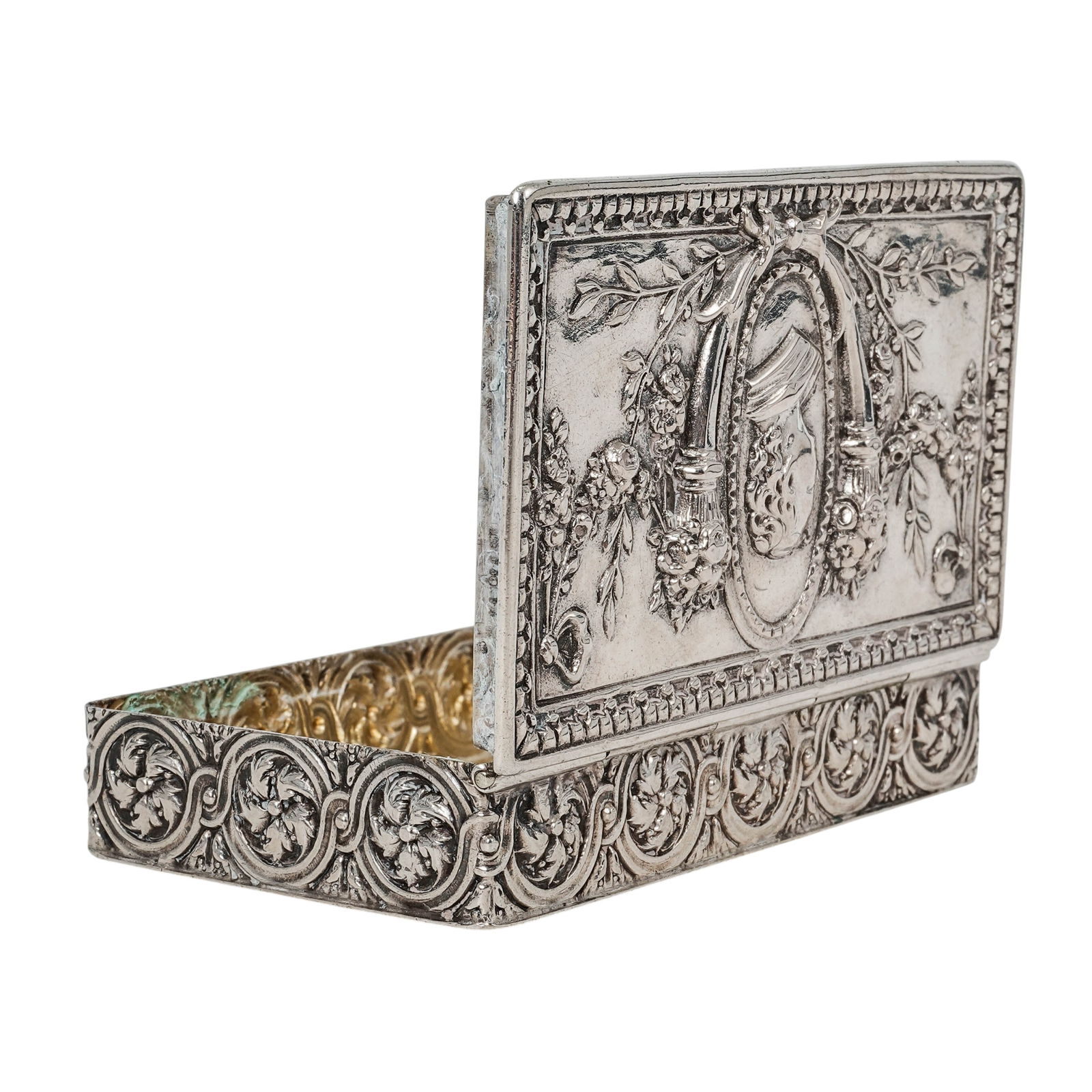 Antique Silver Snuff Case - 6