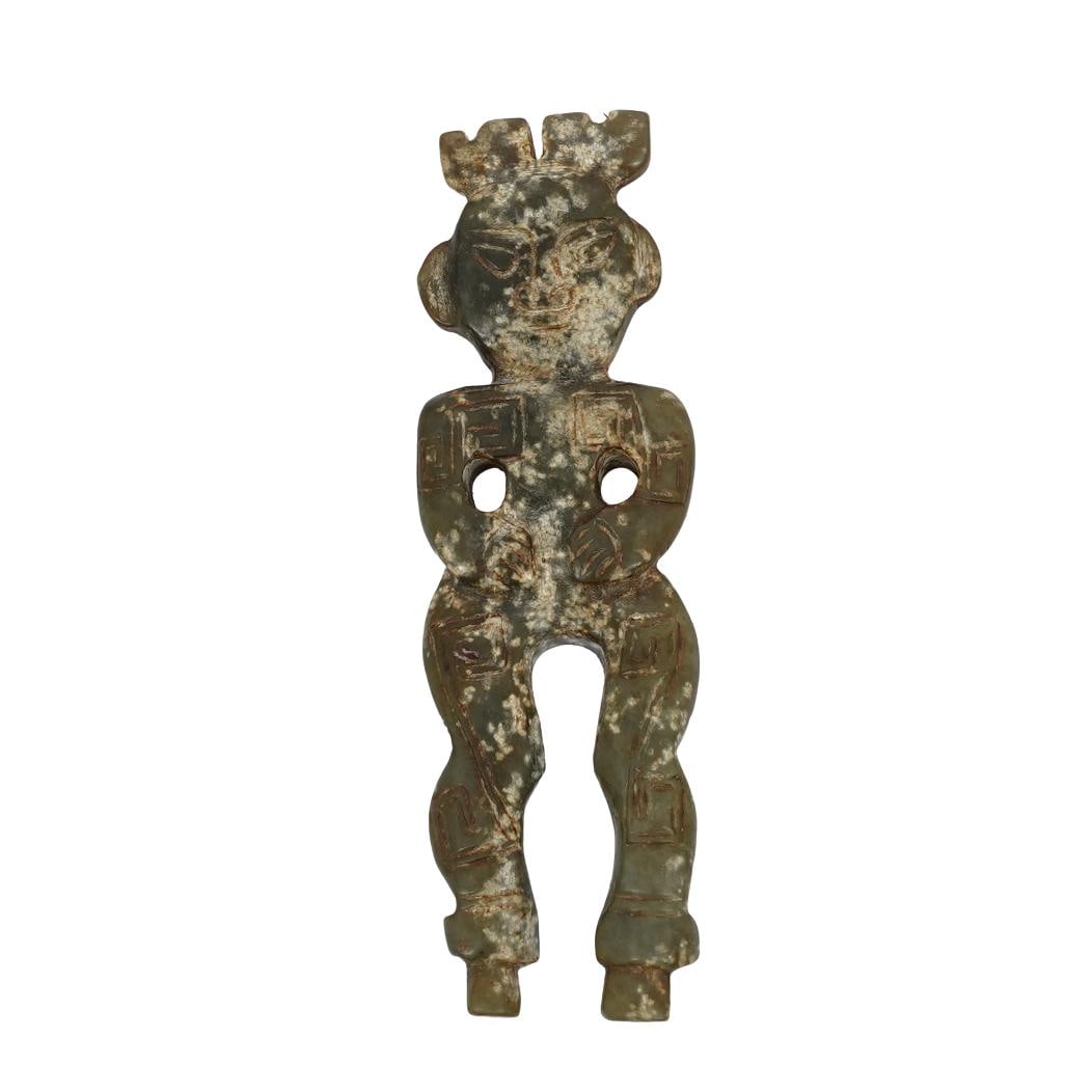 Chinese Shang Dynasty Style Jade Human Effigy (1 of 4)