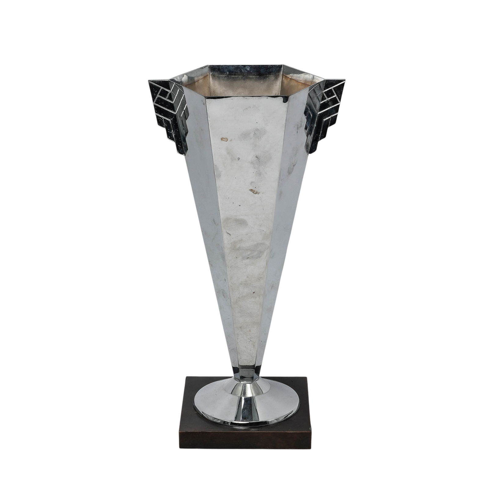 Art Deco Large Chrome-Plated Trophy Vase (1 of 9)