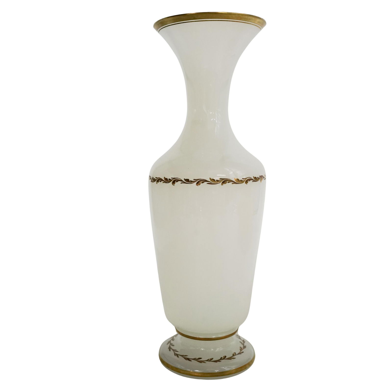 Large Cenedese Murano White Opaline Murano Glass Vase (1 of 6)