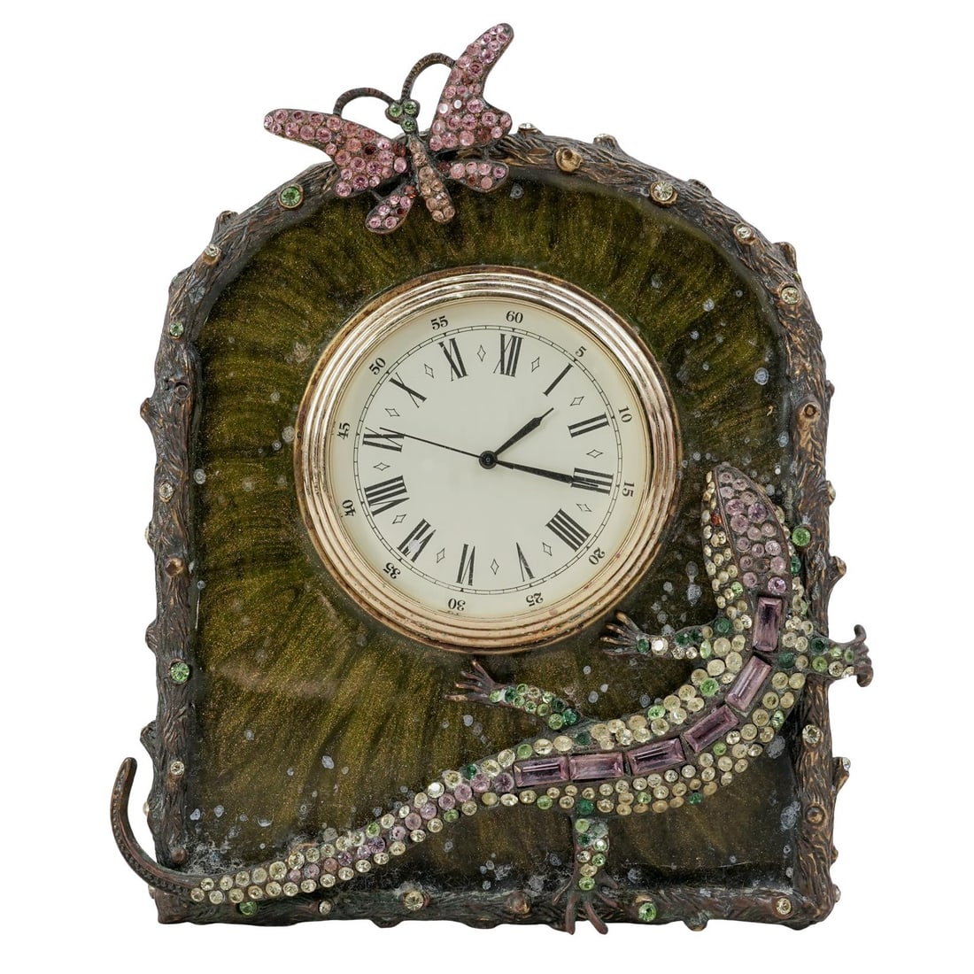 Jay Strongwater Crystal Jewled Mantle Clock (1 of 6)