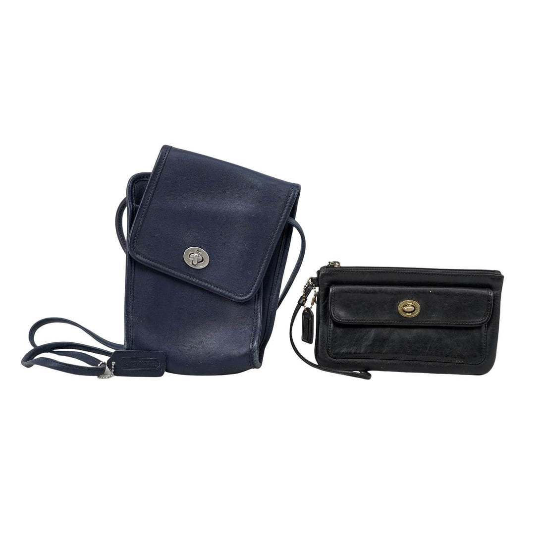 (2 pcs) Vintage Coach Leather Purse and Clutch (1 of 10)