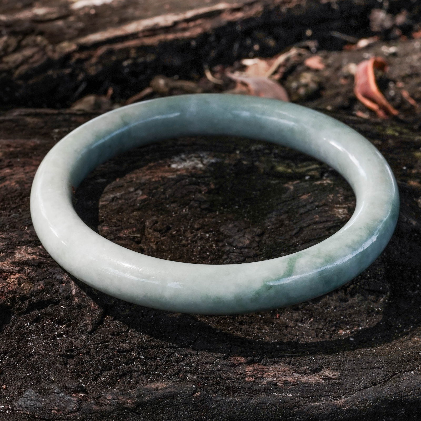 Chinese Jade Bangle Bracelet - 2