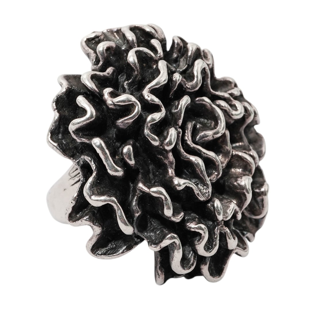 Sterling Silver Floral Ring - 2