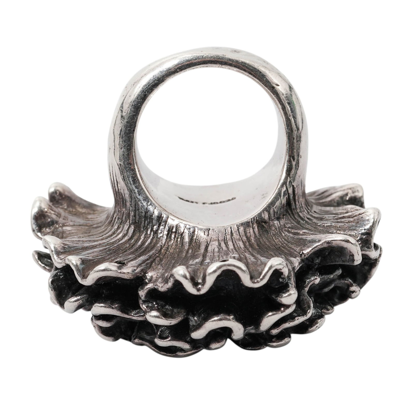 Sterling Silver Floral Ring - 4