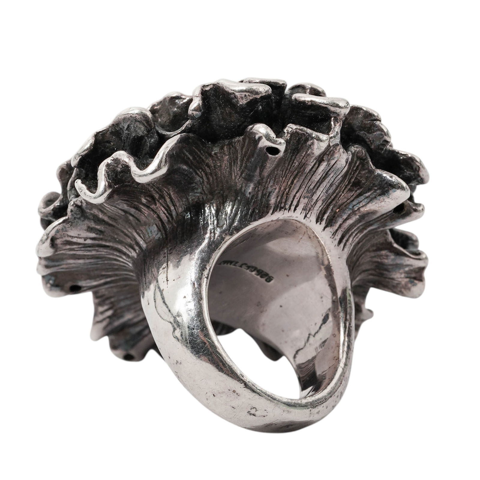 Sterling Silver Floral Ring - 5